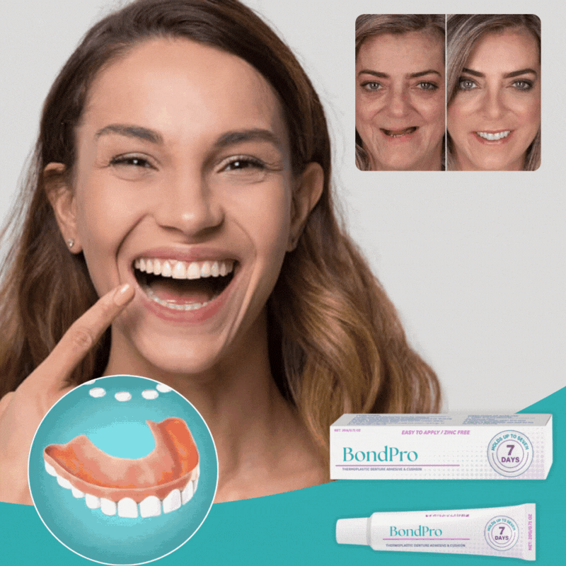 BondPro™ Crème adhésive pour prothèses dentaires – Maintient votre prothèse solidement en place jusqu’à 5 jours