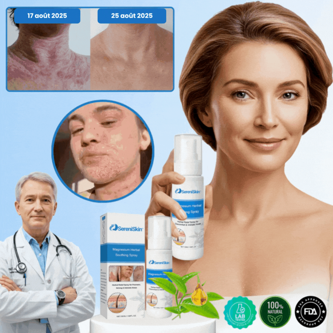 Spray SereniSkin™ | Découvrez une peau qui guérit et se régénère plus vite, en seulement 5 jours !