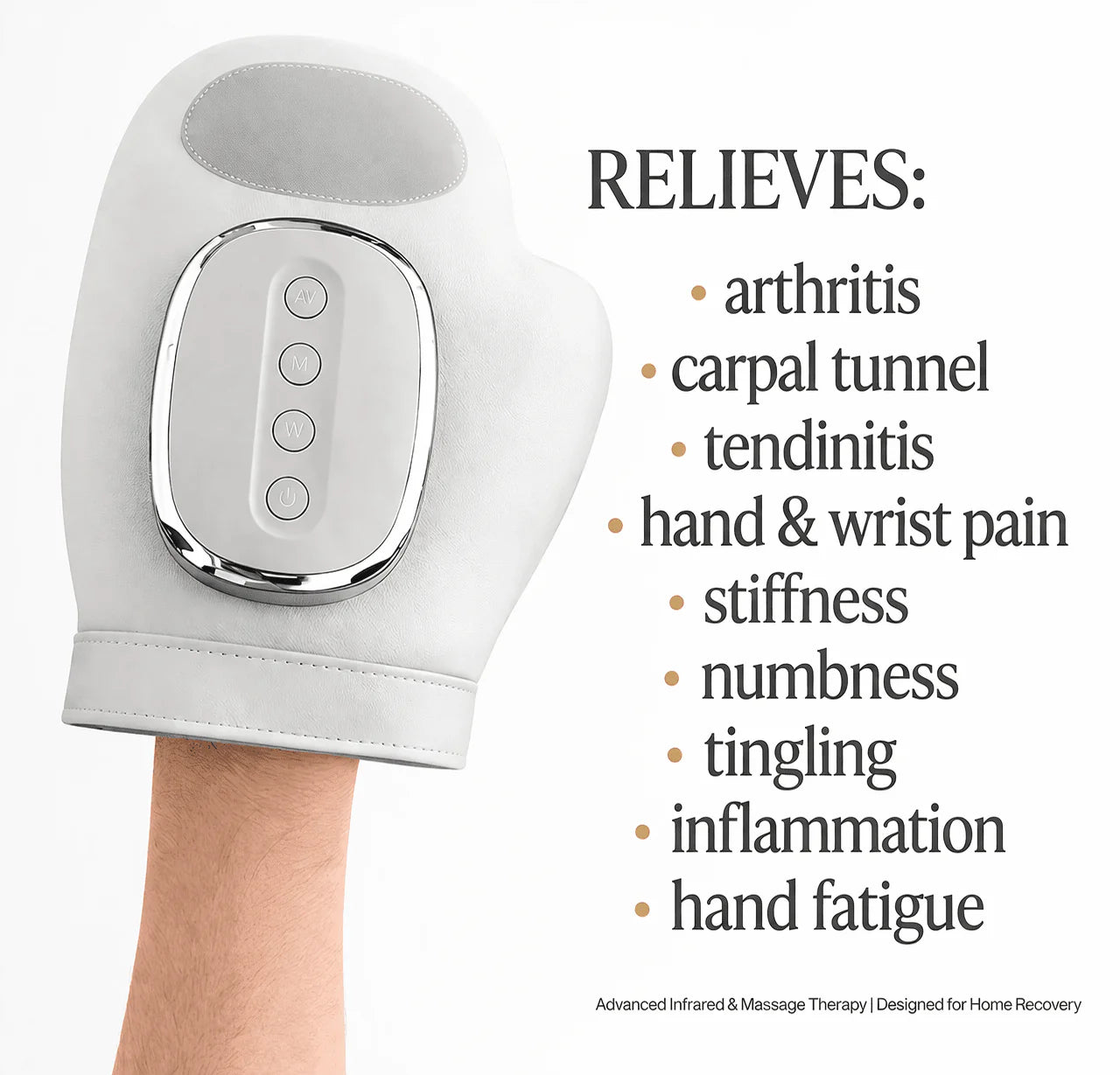 RelivRx™ Hand Massager- Instant Relief for Arthritis, Carpal tunnel, Aching Finger, Viking syndrome, Hand & Wrist Pain